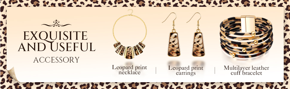animal print costume jewelry for women