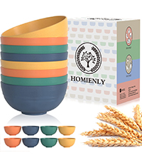 wheat straw bowls cereal bowls set of 6 soup bowls