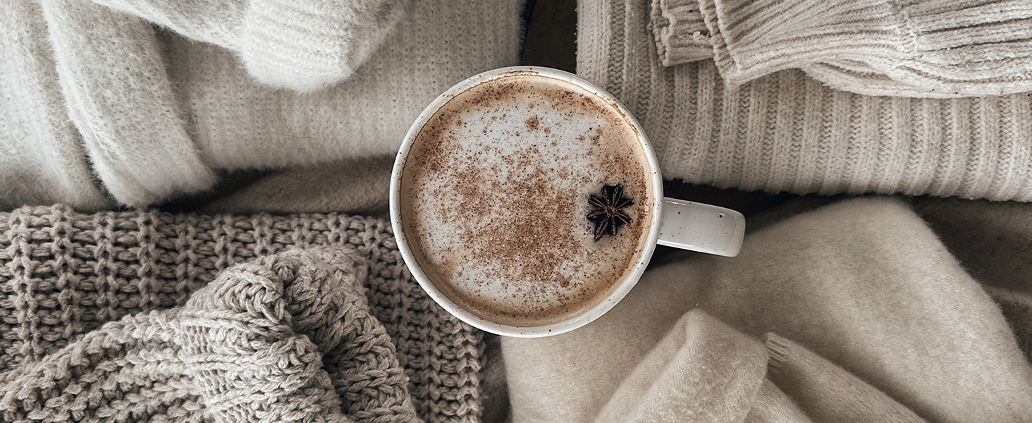 latte mug sweater cozy banner