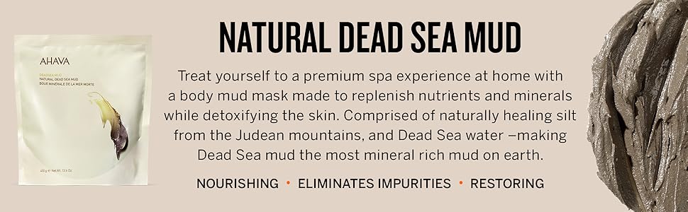 Natural Dead Sea Mud Nourishing, Eliminates Impurities, Restoring