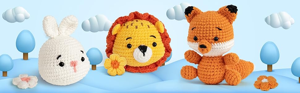 crochet kit with yarn