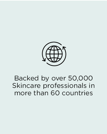 backed by over 50000 skincare professionals in more than 60 countries