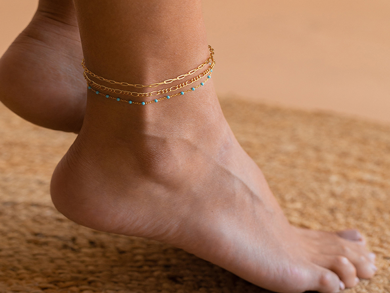 Gold Anklets for Women