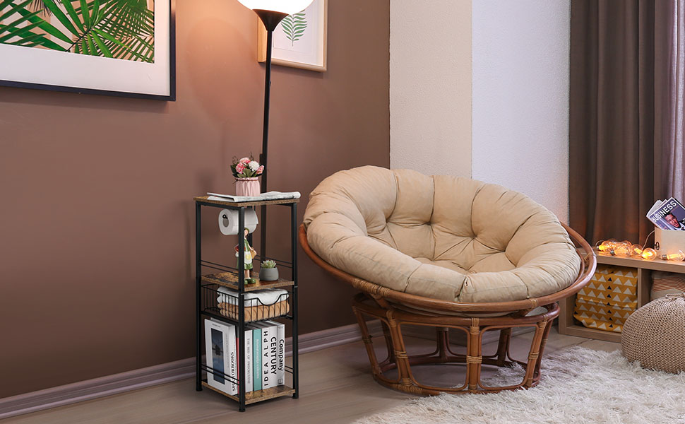 Bathroom Shelf Freestanding Bathroom Storage Cabinet with Drawer Toilet Paper Storage Stand