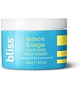 Bliss - Lemon & Sage Satin Skin Body Polish With Shea Butter & Coconut Oil | Smoothing & Balancin...