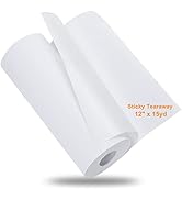 New brothread Sticky Self-Adhesive Tear Away Embroidery Stabilizer Backing 12" x 15 Yd roll - Med...