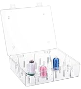 New brothread Tall and Clear Storage Box/Organizer for Holding 30 Spools Home Embroidery & Cotton...
