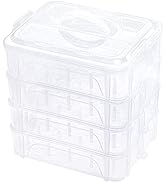 New brothread 4 Layers Stackable Clear Storage Box/Organizer for Holding 80 Spools Home Embroider...