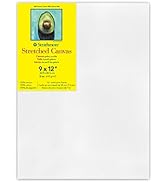 Strathmore 300 Series Stretched Canvas, 9x12, White