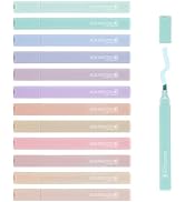 Aesthetic Cute Pastel Highlighters Set: 12 Assorted Colors No Bleed Pens Bible Markers Office Ess...