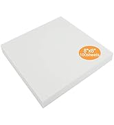 New brothread Tear Away Machine Embroidery Stabilizer Backing 8"x8" - 100 Precut Sheets - Medium ...
