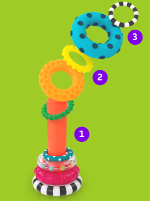 Sassy Stacks of Circles Ring Stacker