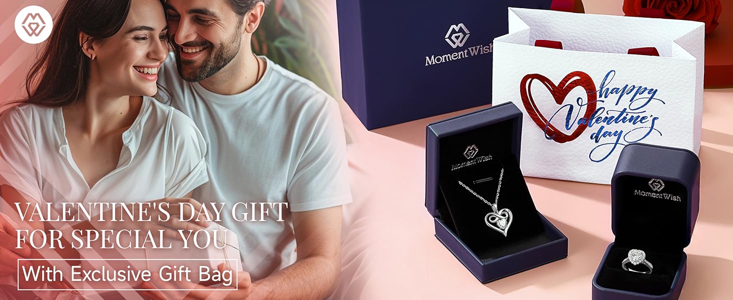 MomentWish Valentine's day gifts for women comes with special giving bag.
