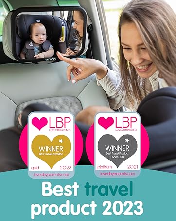 car mirror rear facing view