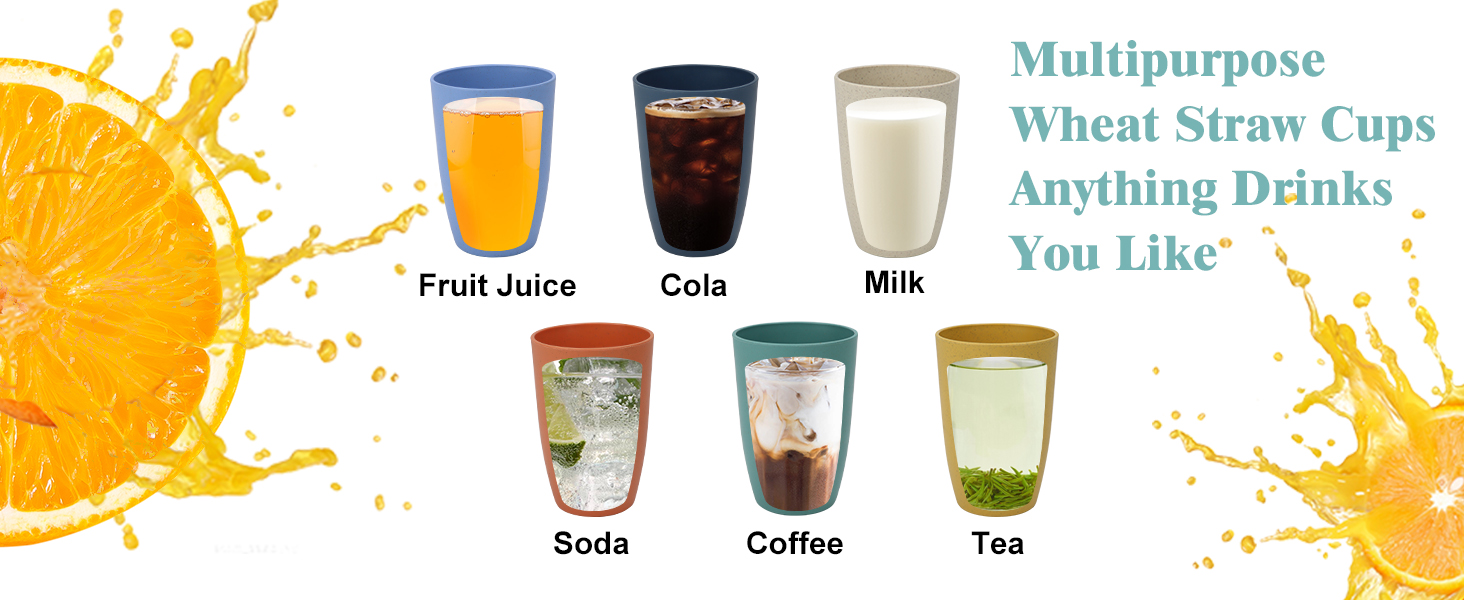 plastic cups reusable wheat straw cups plastic cup kids cups with straw hard plastic