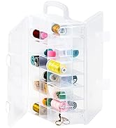 New brothread Double-Sided Storage Organizer/Box with Total 48 Adjustable Compartments, Removable...