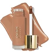 LAURA GELLER Double Take Liquid Foundation | Medium to Full Coverage, Natural Matte Finish, Tan