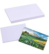 LUNARM 50 Sheets Photo Paper, 4"x6" Glossy Paper Photo for Dye Ink Printer, 180gsm Inkjet Printin...