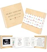 Blinking Stars Pregnancy Announcement for Grandma, Baby Announcement Ideas- Baby Sonogram Picture...