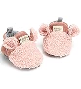 RVROVIC Baby Boys Girls Cozy Fleece Boots with Non Skid Bottom Warm Winter Socks Slippers