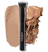 LAURA GELLER NEW YORK Foundation Makeup Brush with Wooden Handle in Midnight Black – Works with F...