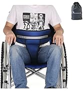 WEEOATAR Wheelchair Safety Belt, T-Shape Chair Waist Lap Strap Prevent Tilting or Falling, Patien...