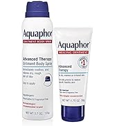 Aquaphor Advanced Healing Ointment & Spray Bundle Pack | Moisturizes and Heals Dry, Rough Skin - ...