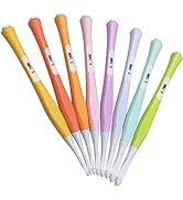 Coopay 8 PCS Crochet Hooks Ergonomic Soft Grip, Inline Crochet Hook Set for Arthritic Hands, 2.5m...