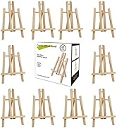 CONDA 12 Pack 11.8" Tabletop Easel, Portable A-Frame Tripod Tabletop Easel Set for Painting Party...