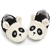 RVROVIC Baby Boys Girls Cozy Fleece Boots with Non Skid Bottom Warm Winter Socks Slippers
