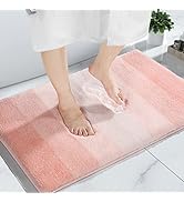 Yimobra Luxury Fluffy Bathroom Rug Mat, Soft Comfortable Plush Absorbent Microfiber Bath Rugs, Ex...