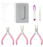 INDIVSHOW Jewelry Repair Kit with Jewelry Pliers Bead Plate, for Jewelry Repair, Jewelry Making a...