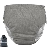 WEEOATAR Unisex Reusable Adult Cloth Diaper,Washable Swim Nappies,Adjustable Incontinence Pocket ...