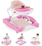 INFANS Baby Walker, 5 in 1 Behind Walker Learning Seated Rocker Bouncer with Removable Music Tray...