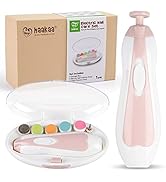haakaa Baby Nail Trimmer Electric Safe Baby Nail Clippers Baby Nail File Kit Manicure Set, Trim P...