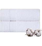 TEXTILOM 100% Turkish Cotton 2 Pcs Bath Towel Set, Luxury Bath Towels for Bathroom, Soft & Absorb...