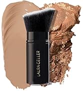 LAURA GELLER NEW YORK Retractable Black Kabuki Brush for Liquid, Cream and Powder Face Makeup Wit...