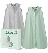 Looxii Baby Sleep Sack 12-18 Months 2 Pack 100% Cotton Baby Wearable Blanket 0.5TOG Toddler Sleep...