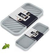 Silicone Soap Tray,EG-SIPRO Thicker Multipurpose Kitchen Sink Tray Bathroom Counter Tray Sponge H...