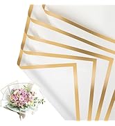 NESCCI 20 Sheet Flower Wrapping Paper - Waterproof Floral Bouquet Wrapping Paper, Florist Supplie...