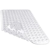 Yimobra Original Bath Tub and Shower Mat 27.5 X 15.5 Inches, Non-Slip with Drain Holes, Suction C...