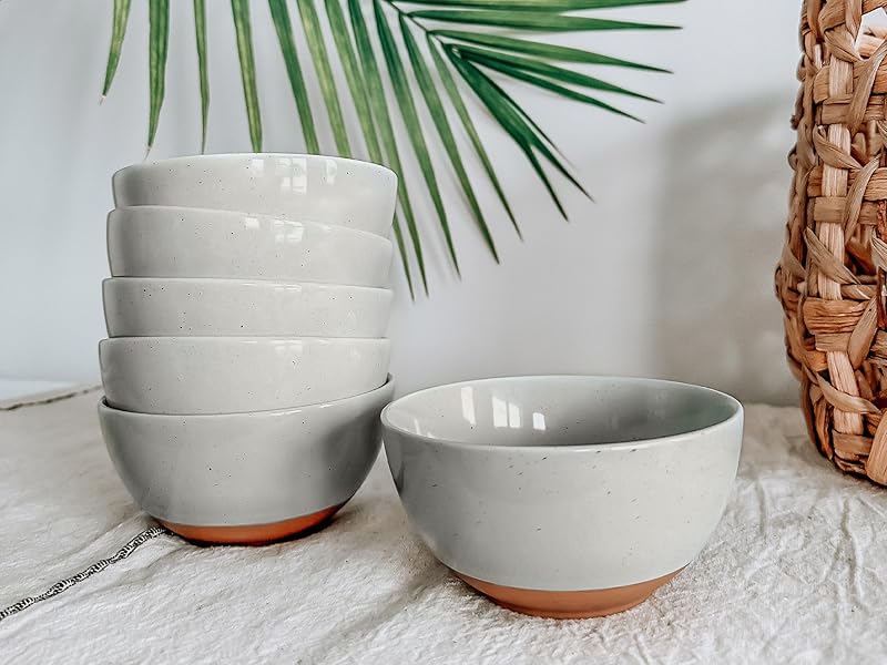 dessert bowl set in grey