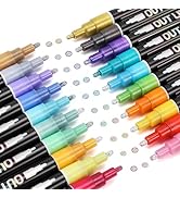 KOUSICOO Double Line Markers Outline Pens - 20 Colors