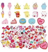 Valentines Cards for Kids Classroom-24 Pack Valentines Cards and 180 PCs Valentines Stickers - Ki...