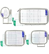 New brothread Embroidery Machine Hoop 4 in 1 Set (SA442+SA443+SA444+SA445) for Brother PE800 PE78...