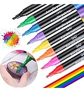 Mr. Pen- Acrylic Paint Marker Pens, 8 Colors, Acrylic Paint Pens for Rocks Painting, Glass, Wood,...