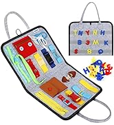 Esjay Toddler Busy Board, Sensory Board for Fine Motor Skill, Montessori Toys Toddler Activities ...
