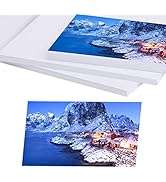 LUNARM 110 Sheets Photo Paper, 3 Sizes (4"x6", 5"x7", 8"x10") Glossy Paper Photo for Dye Ink Prin...