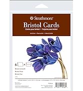 Strathmore 400 Series Cards, Bristol, 5x6.875 inches, 6 Pack, Envelopes Included - Custom Greetin...
