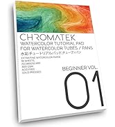 Watercolor Tutorial Pad for use with Watercolor Tubes and Chromatek Video Series